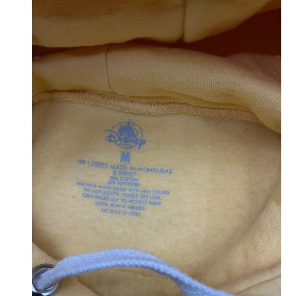 Disney Parks Retro Hoodie Rainbow Walt Disney World Yellow - Picture 4 of 8